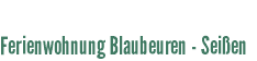  Ferienwohnung Blaubeuren - Seißen